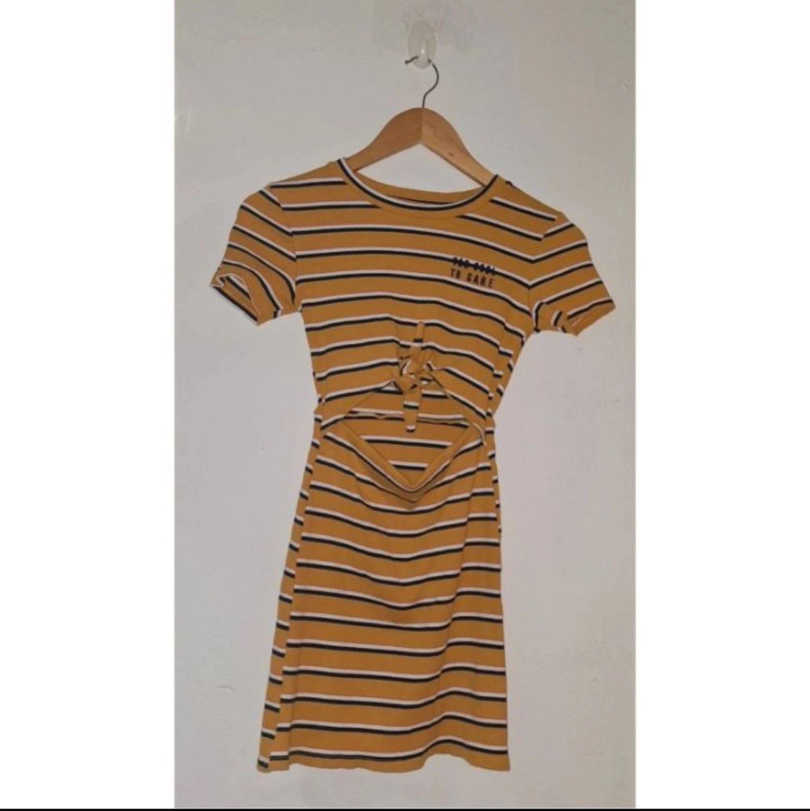 Vestido bershka mini de canalé a rayas con abertura limite edition Y2K